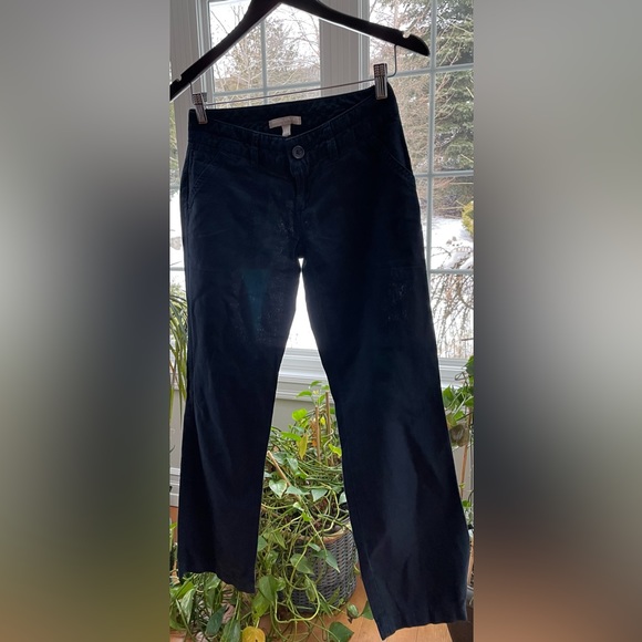 Banana Republic Size 2P Dark Blue Linen and Cotton Pants - Picture 3 of 7